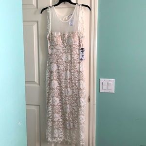 NWT- white lace dress- size S